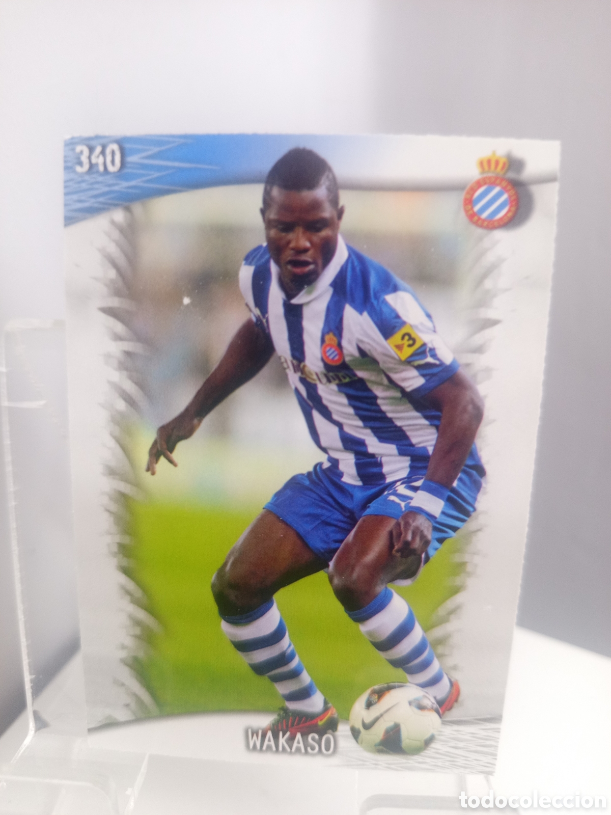 Football Stickers: ❇️ CROMO ⚽ WAKASO ESPA&Ntilde;OL 340 FICHAS LIGA QUIZ GAME 2014 13 14 2013 2014 MUNDICROMO ❇️