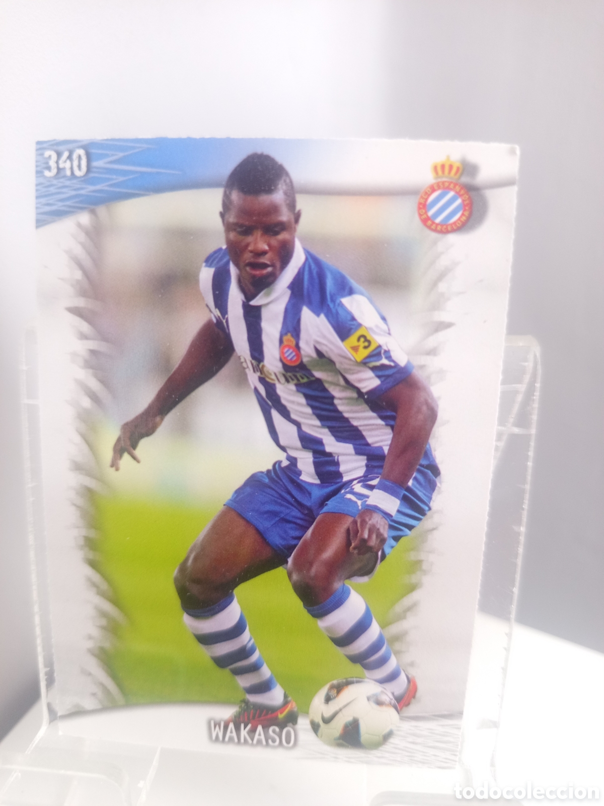 Football Stickers: ❇️ CROMO ⚽ WAKASO ESPA&Ntilde;OL 340 FICHAS LIGA QUIZ GAME 2014 13 14 2013 2014 MUNDICROMO ❇️