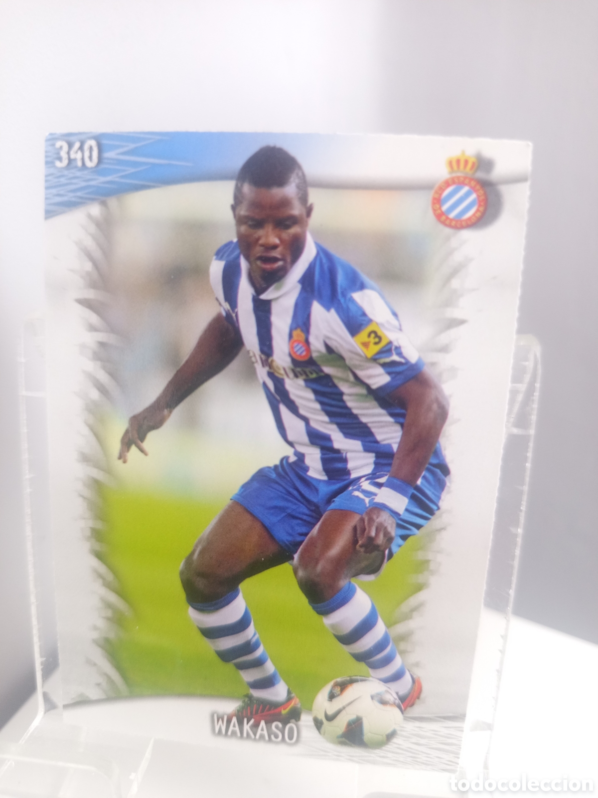Football Stickers: ❇️ CROMO ⚽ WAKASO ESPA&Ntilde;OL 340 FICHAS LIGA QUIZ GAME 2014 13 14 2013 2014 MUNDICROMO ❇️