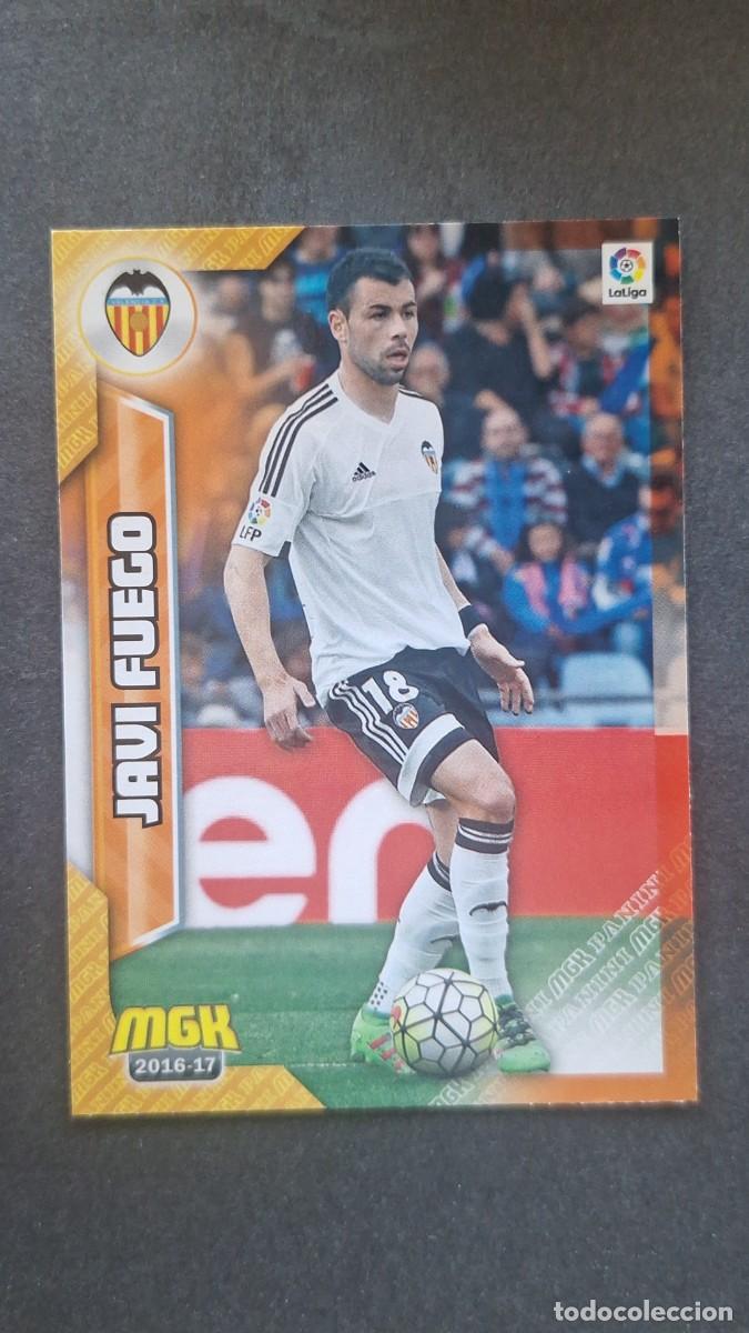 Cromos de f&uacute;tbol: L1 JAVI FUEGO VALENCIA C. F. 497 PANINI MEGACRACKS 2016 2017 16 17