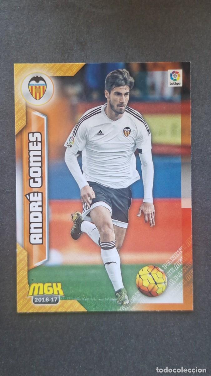 Cromos de f&uacute;tbol: L1 ANDRE GOMES VALENCIA C. F. 498 PANINI MEGACRACKS 2016 2017 16 17