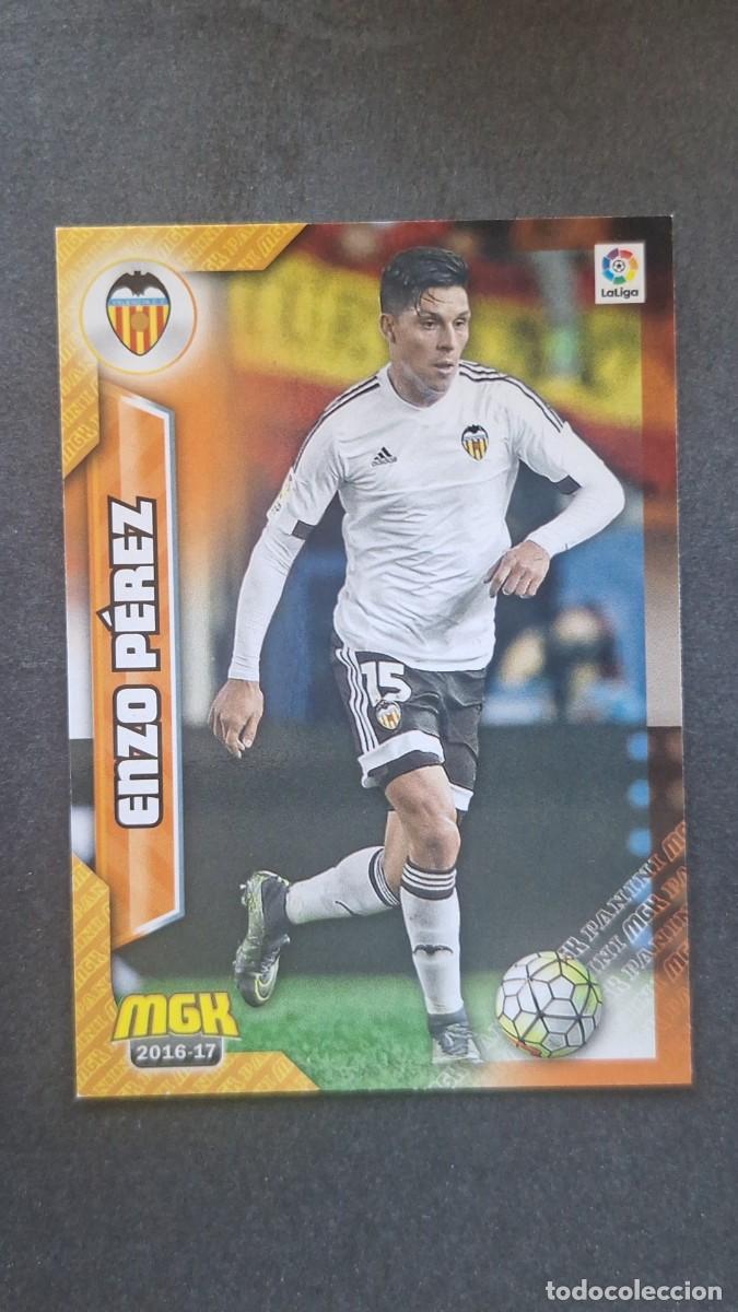 Cromos de f&uacute;tbol: L1 ENZO PEREZ VALENCIA C. F. 499 PANINI MEGACRACKS 2016 2017 16 17