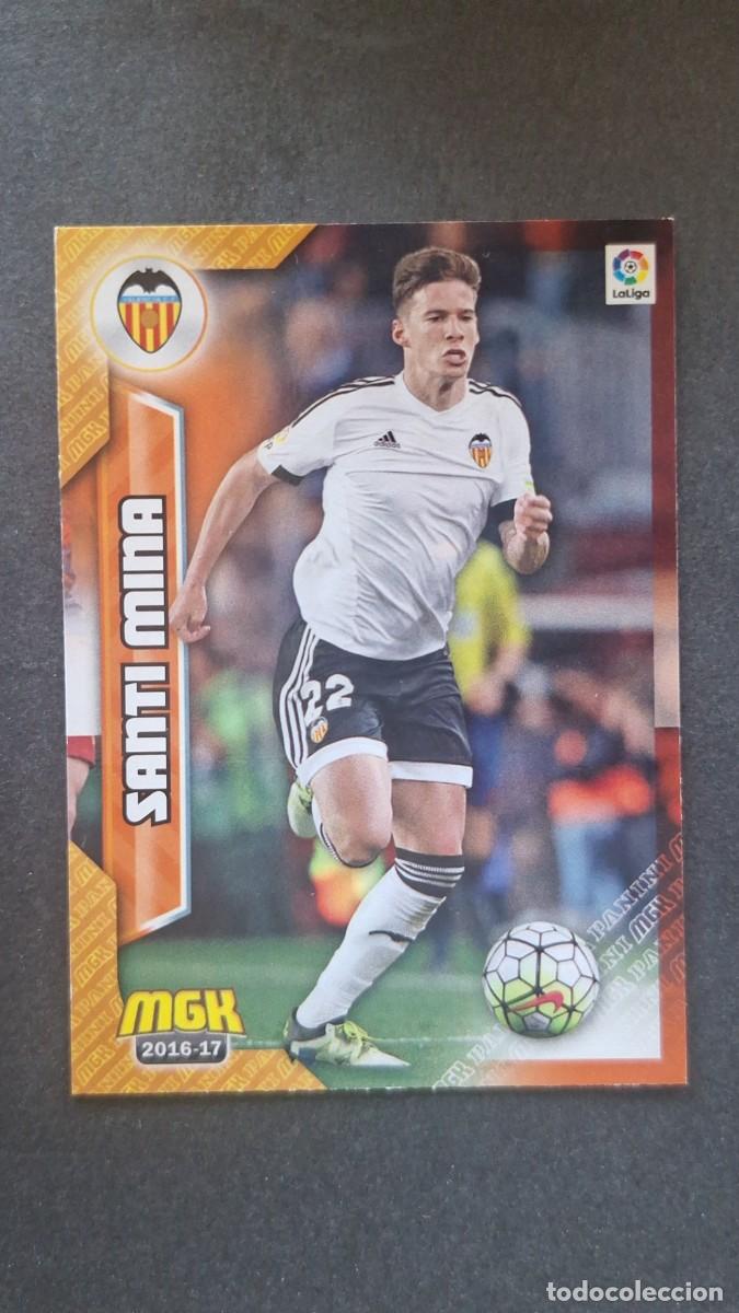 Cromos de f&uacute;tbol: L1 SANTI MINA VALENCIA C. F. 507 PANINI MEGACRACKS 2016 2017 16 17