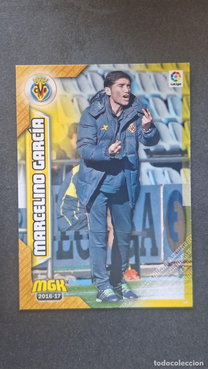 Football Stickers: L1 MARCELINO GARCIA ENTRENADOR VILLARREAL C. F. 515 PANINI MEGACRACKS 2016 2017 16 17