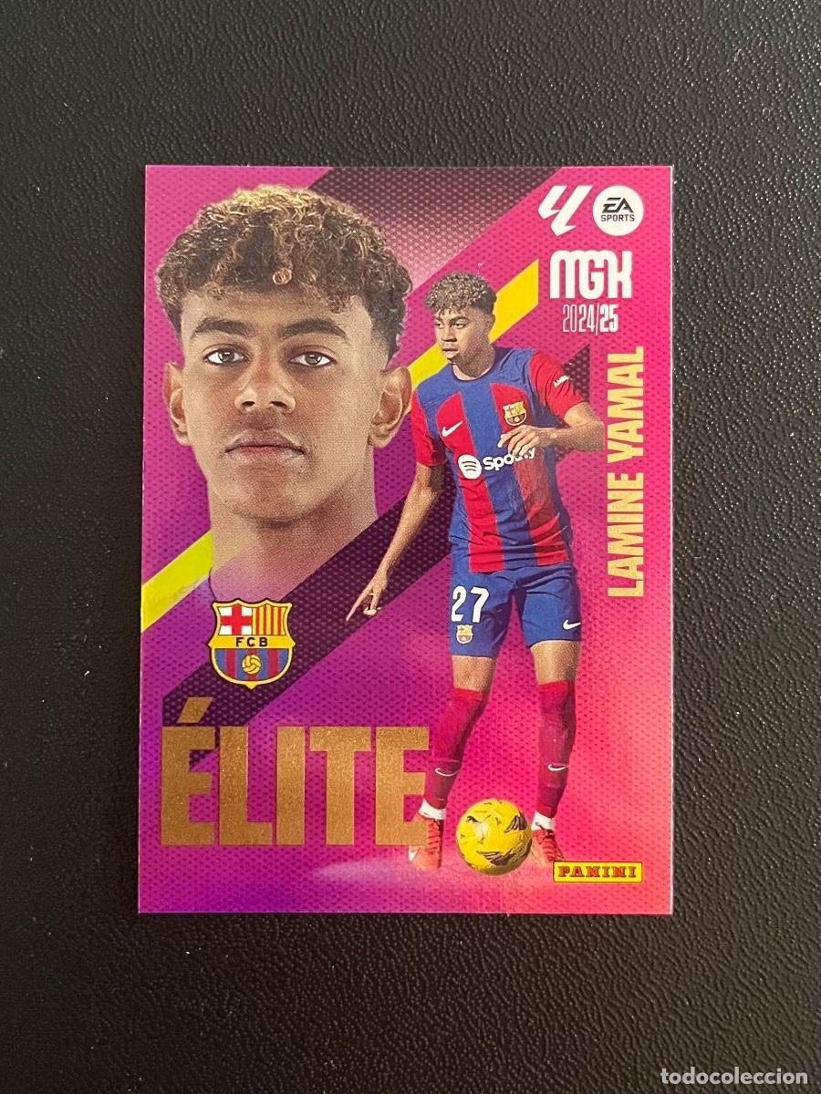 Football Stickers: 7 LAMINE YAMAL FC BARCELONA BAR&Ccedil;A &Eacute;LITE MGK MEGACRACKS 24 25 PANINI CROMO LA LIGA 2024 2025