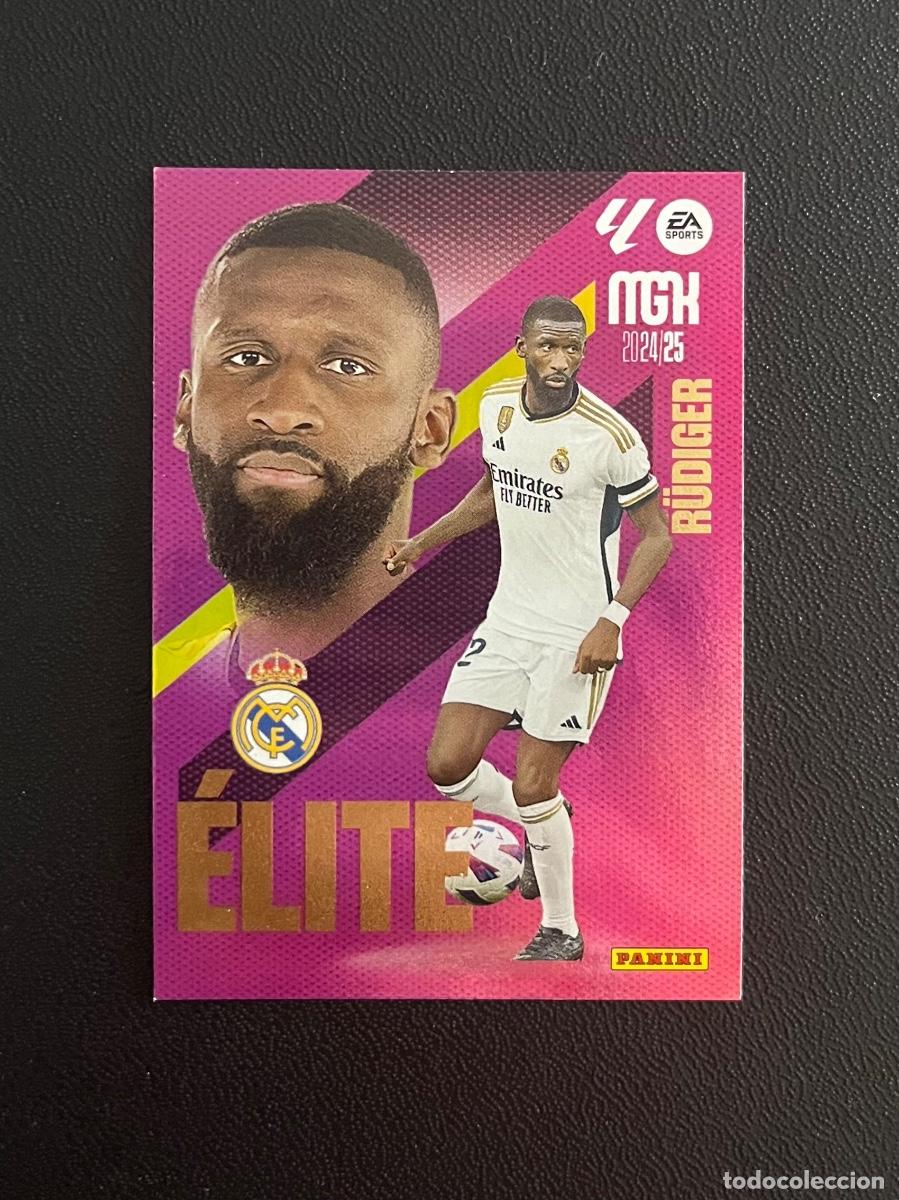 Football Stickers: 15 R&Uuml;DIGER REAL MADRID &Eacute;LITE MGK MEGACRACKS 24 25 PANINI CROMO LA LIGA EA SPORTS 2024 2025