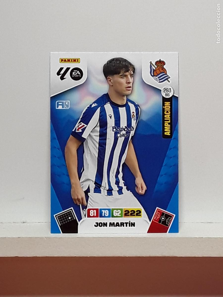 Football Stickers: ADRENALYN 2025 2026 25 26 ALBUM PANINI LIGA N 293BIS 293 BIS REAL SOCIEDAD JON MARTIN