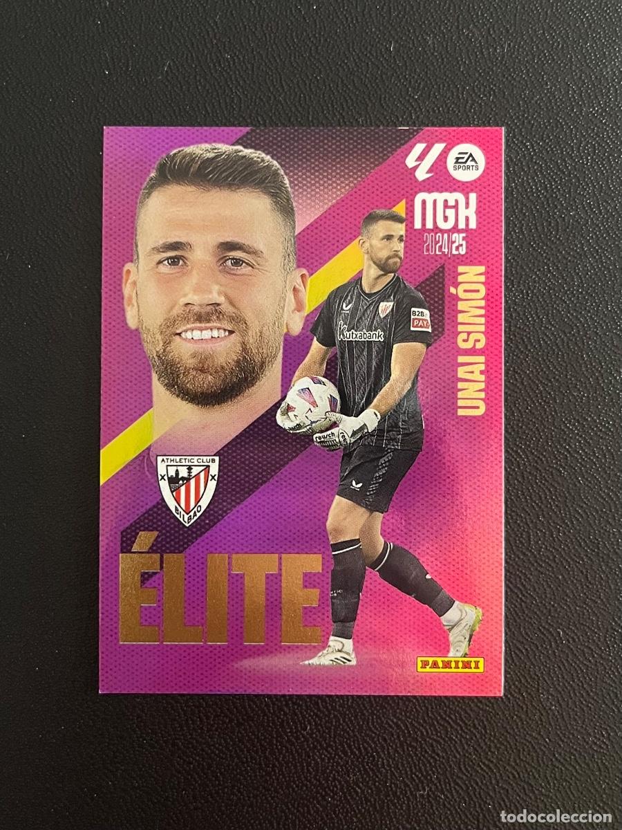 Cromos de f&uacute;tbol: 17 UNAI SIM&Oacute;N ATHLETIC CLUB BILBAO &Eacute;LITE MGK MEGACRACKS 24 25 PANINI CROMO LA LIGA 2024 2025
