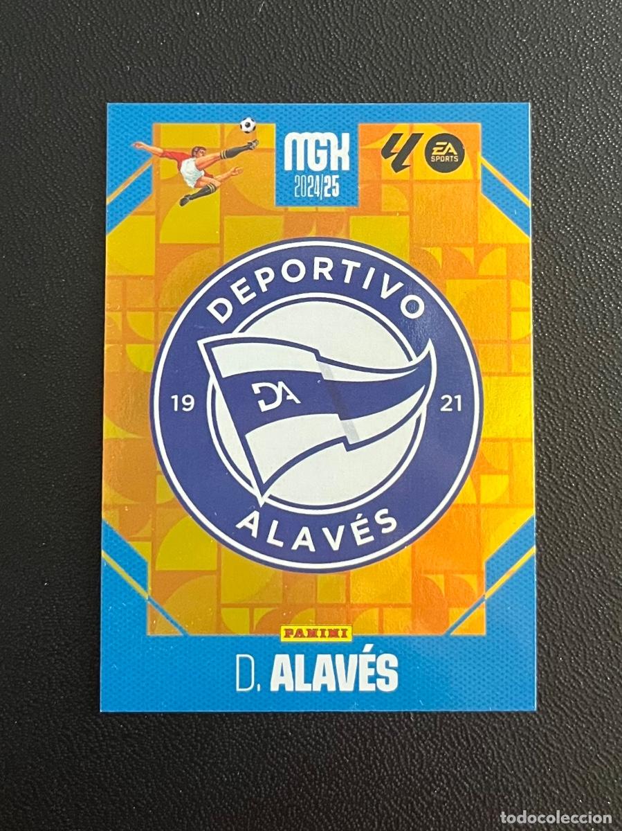 Cromos de f&uacute;tbol: 19 ESCUDO DEPORTIVO ALAV&Eacute;S MGK MEGACRACKS 24 25 PANINI CROMO LA LIGA EA SPORTS 2024 2025