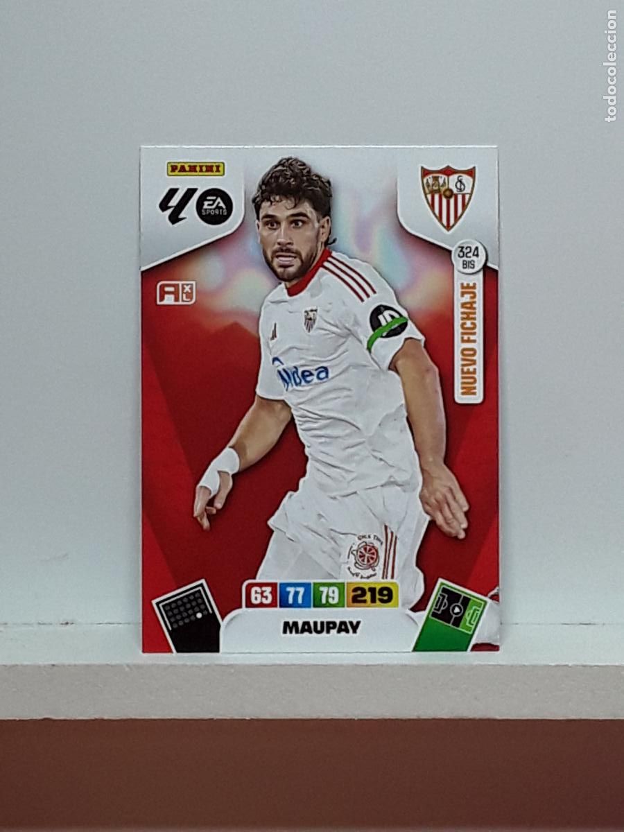 Cromos de f&uacute;tbol: ADRENALYN 2025 2026 25 26 ALBUM PANINI LIGA N 324BIS 324 BIS SEVILLA MAUPAY