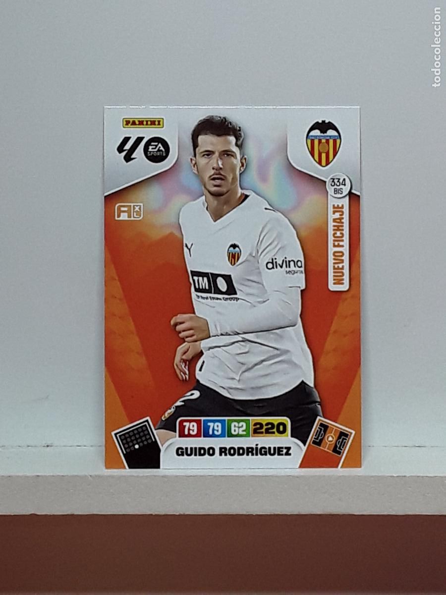 Cromos de f&uacute;tbol: ADRENALYN 2025 2026 25 26 ALBUM PANINI LIGA N 334BIS 334 BIS VALENCIA GUIDO RODRIGUEZ