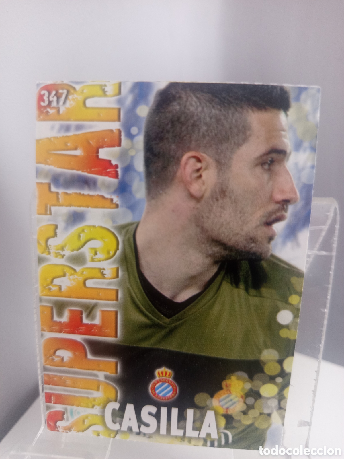 Cromos de f&uacute;tbol: ❇️ CROMO ⚽ CASILLA ESPA&Ntilde;OL 347 SUPERSTAR FICHAS LIGA QUIZ GAME 2014 13 14 2013 2014 MUNDICROMO ❇️