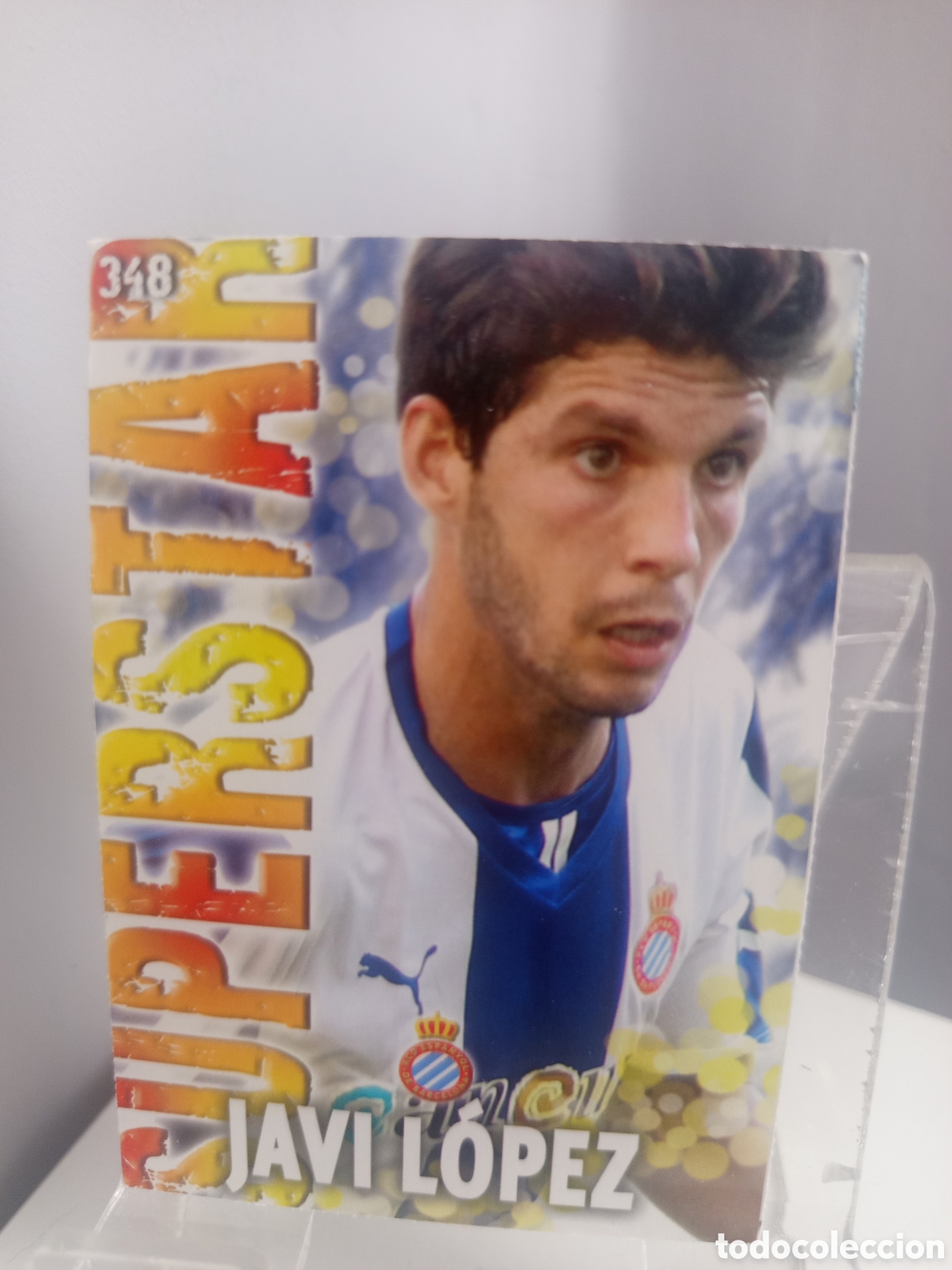 Cromos de f&uacute;tbol: ❇️ CROMO ⚽ JAVI L&Oacute;PEZ ESPA&Ntilde;OL 348 SUPERSTAR FICHAS LIGA QUIZ GAME 2014 13 14 2013 2014 MUNDICROMO ❇️
