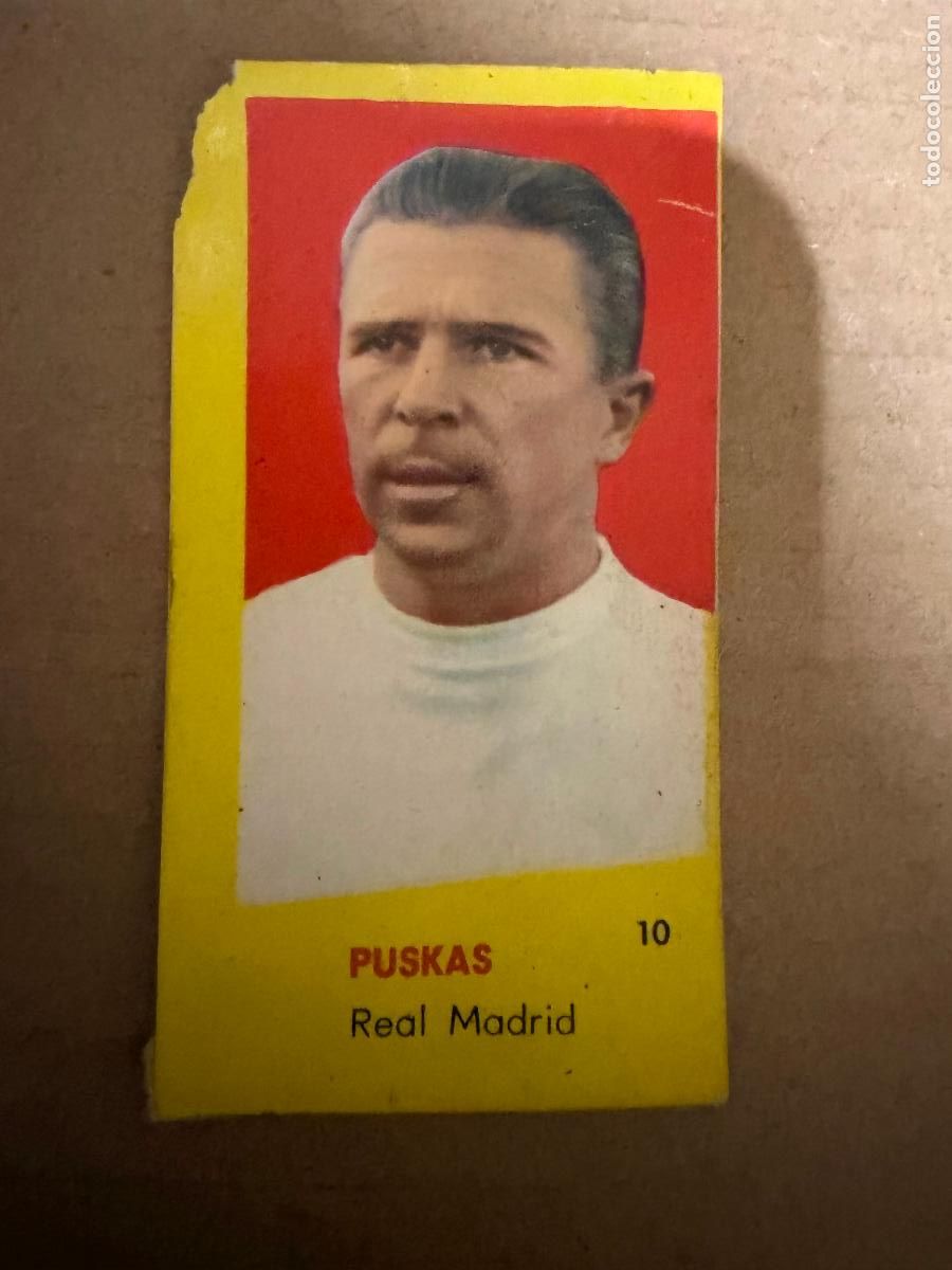 Cromos de f&uacute;tbol: Cromo puskas liga 1961