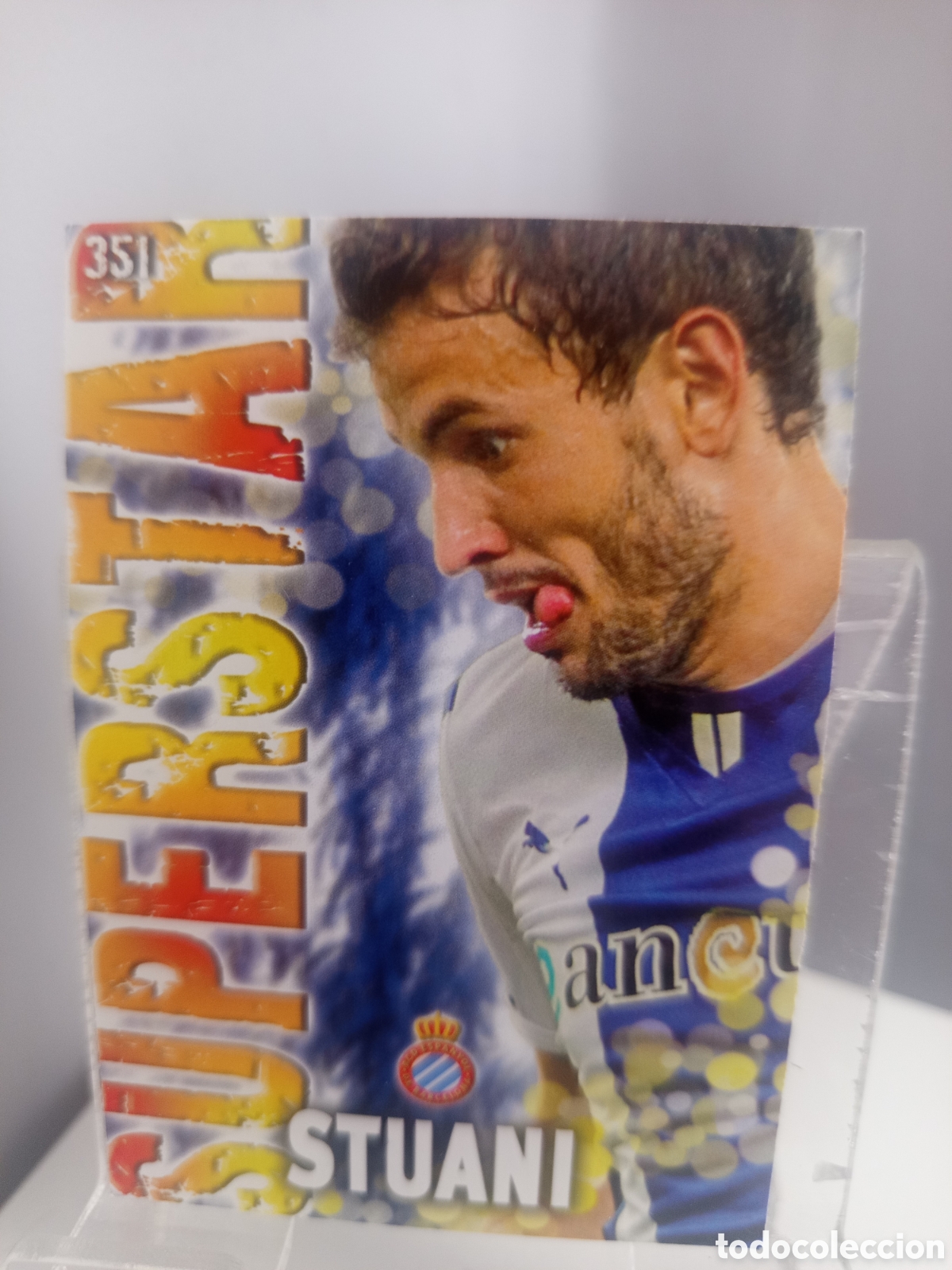 Cromos de f&uacute;tbol: ❇️ CROMO ⚽ STUANI ESPA&Ntilde;OL 351 SUPERSTAR FICHAS LIGA QUIZ GAME 2014 13 14 2013 2014 MUNDICROMO ❇️