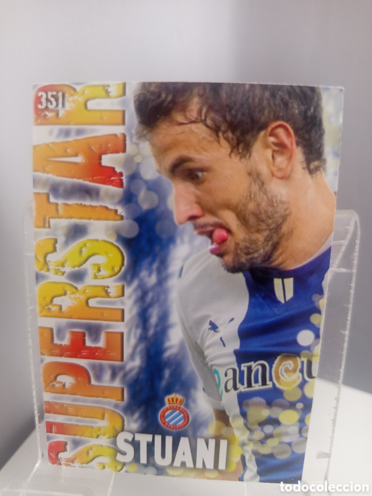 Cromos de f&uacute;tbol: ❇️ CROMO ⚽ STUANI ESPA&Ntilde;OL 351 SUPERSTAR FICHAS LIGA QUIZ GAME 2014 13 14 2013 2014 MUNDICROMO ❇️