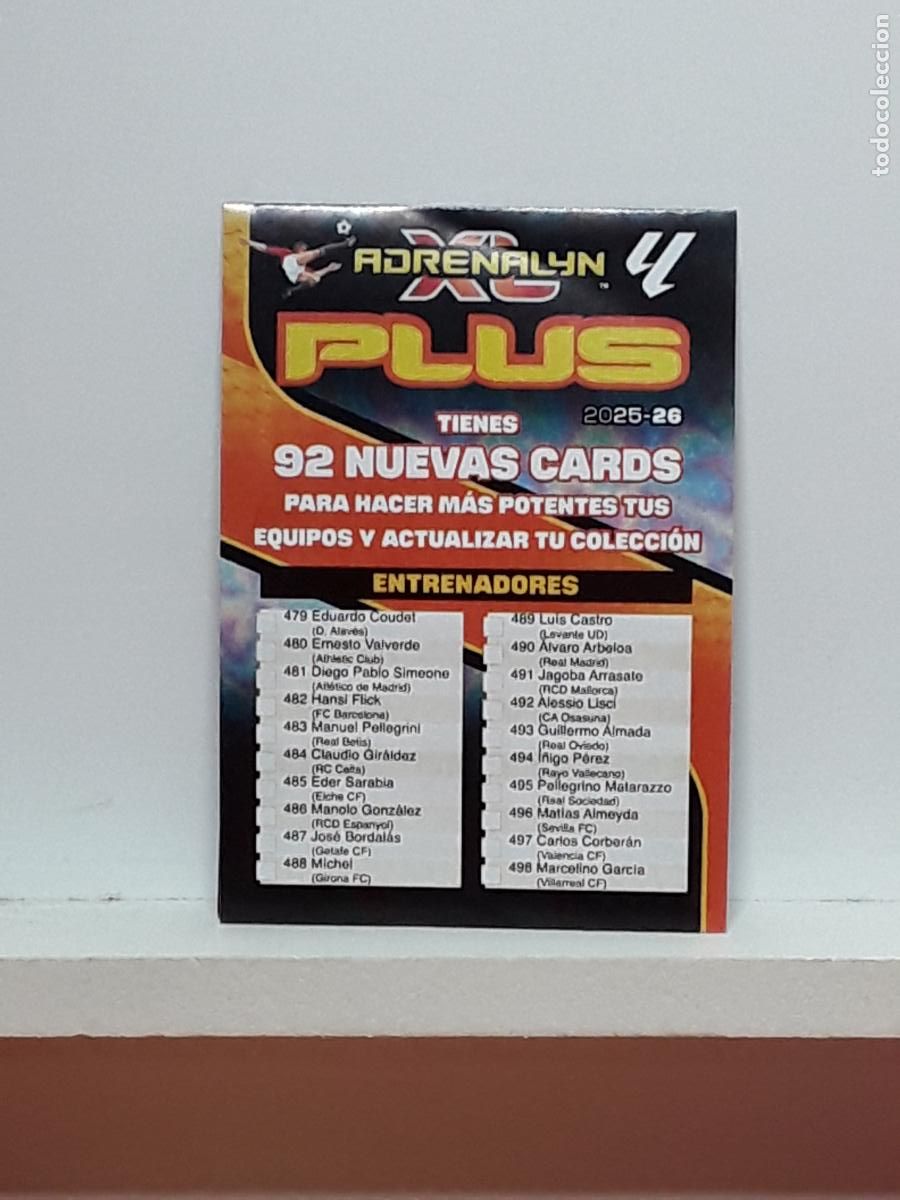 Cromos de f&uacute;tbol: ADRENALYN 2025 2026 25 26 ALBUM PANINI LIGA N ACTUALIZACION PLUS CHECK LIST PEDRI COURTOIS