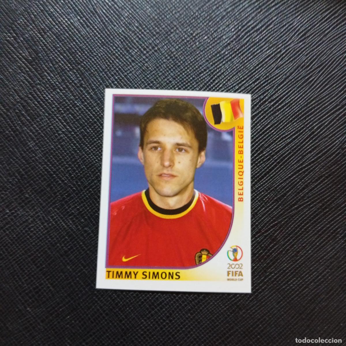 Cromos de f&uacute;tbol: 559 TUMMY SIMONS BELGICA PANINI 2002 MUNDIAL KOREA FUTBOL 02 CROMO - SIN PEGAR - A59 PG523
