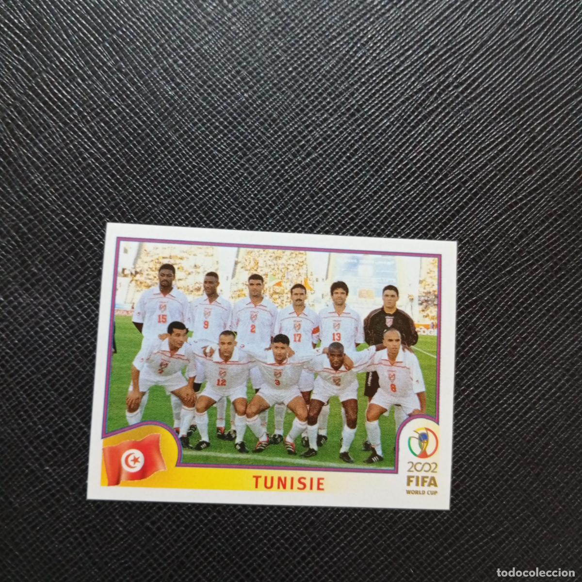 Cromos de f&uacute;tbol: 570 ALINEACION TUNEZ PANINI 2002 MUNDIAL KOREA FUTBOL 02 CROMO - SIN PEGAR - A58 PG496