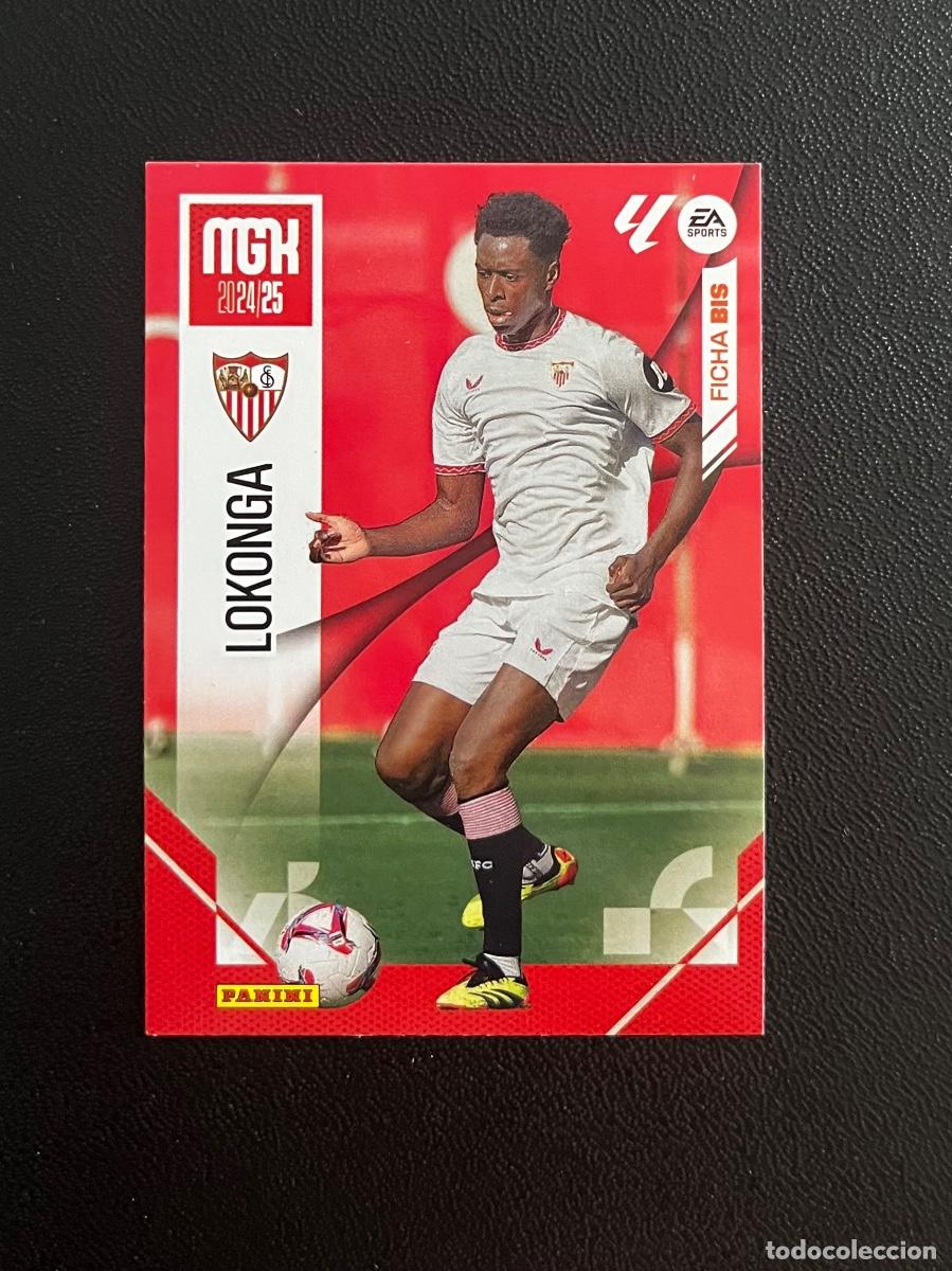 Cromos de f&uacute;tbol: 319 BIS LOKONGA SEVILLA FC MGK MEGACRACKS 24 25 PANINI CROMO LA LIGA EA SPORTS 2024 2025