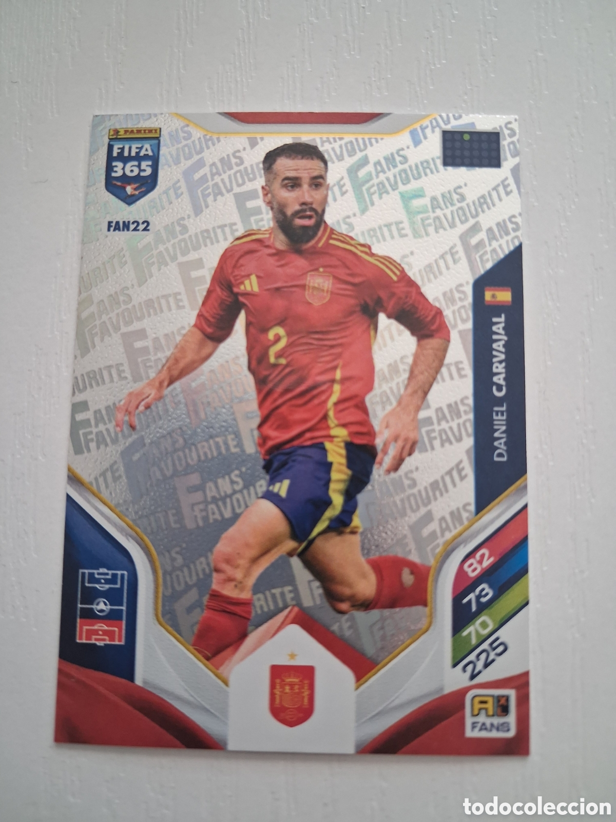 Cromos de f&uacute;tbol: Carvajal FAN 22 Espa&ntilde;a Fans Favourite FIFA 365 Adrenalyn
