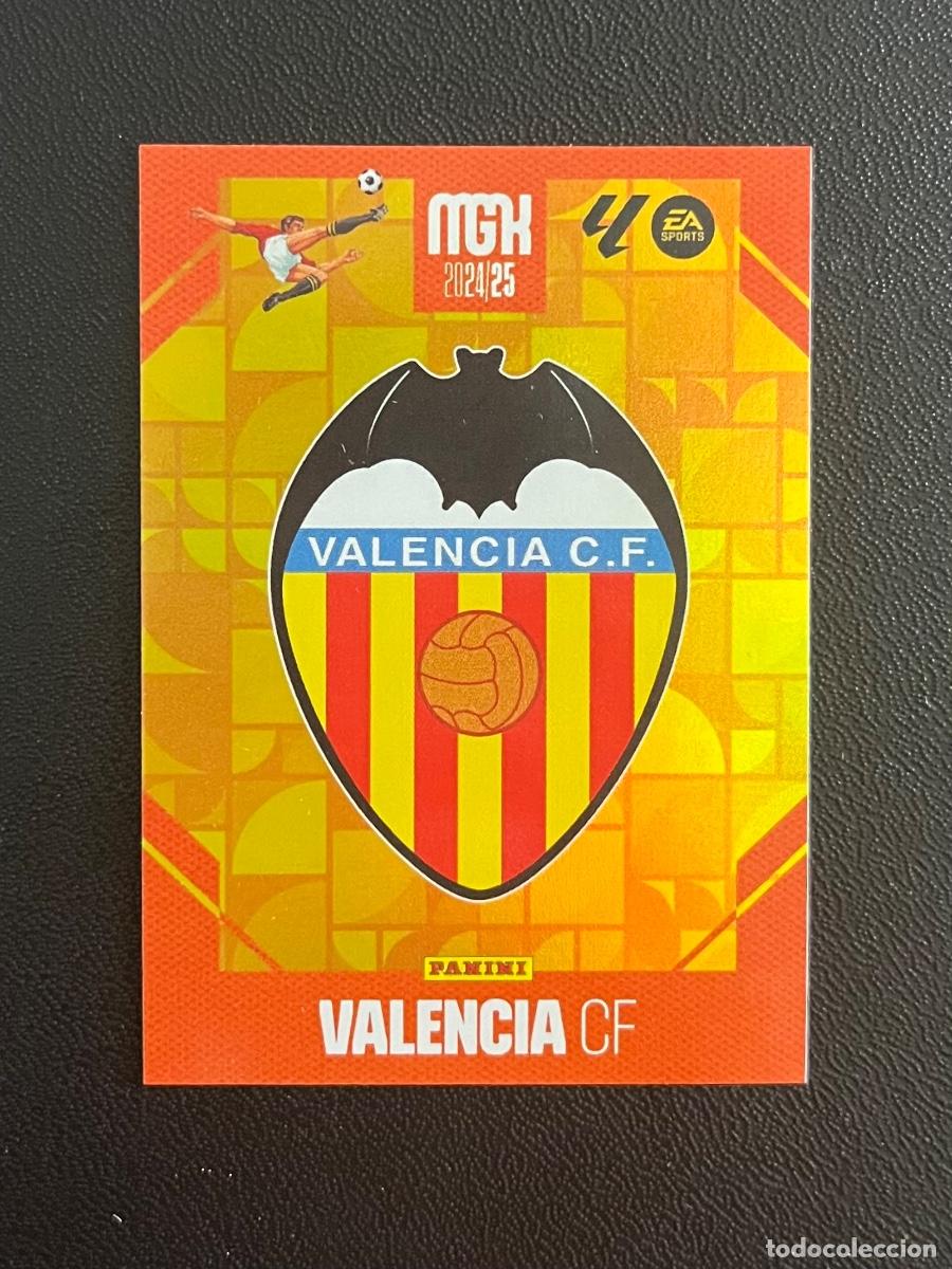Cromos de f&uacute;tbol: 325 ESCUDO VALENCIA CF MGK MEGACRACKS 24 25 PANINI CROMO LA LIGA EA SPORTS 2024 2025