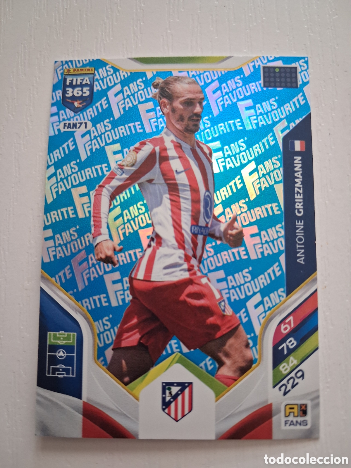 Cromos de f&uacute;tbol: Griezmann FAN 71 Atl&eacute;tico de Madrid Fans Favourite FIFA 365 Adrenalyn