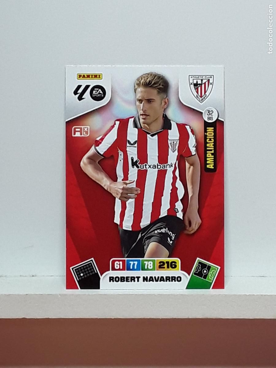 Cromos de f&uacute;tbol: ADRENALYN 2025 2026 25 26 ALBUM PANINI LIGA N 32BIS 32 BIS ATLETICO MADRID LIMITADA ROBERT NAVARRO