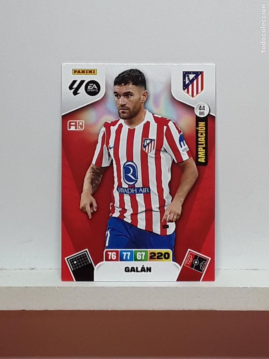 Cromos de f&uacute;tbol: ADRENALYN 2025 2026 25 26 ALBUM PANINI LIGA N 44BIS 44 BIS ATLETICO MADRID LIMITADA GALAN