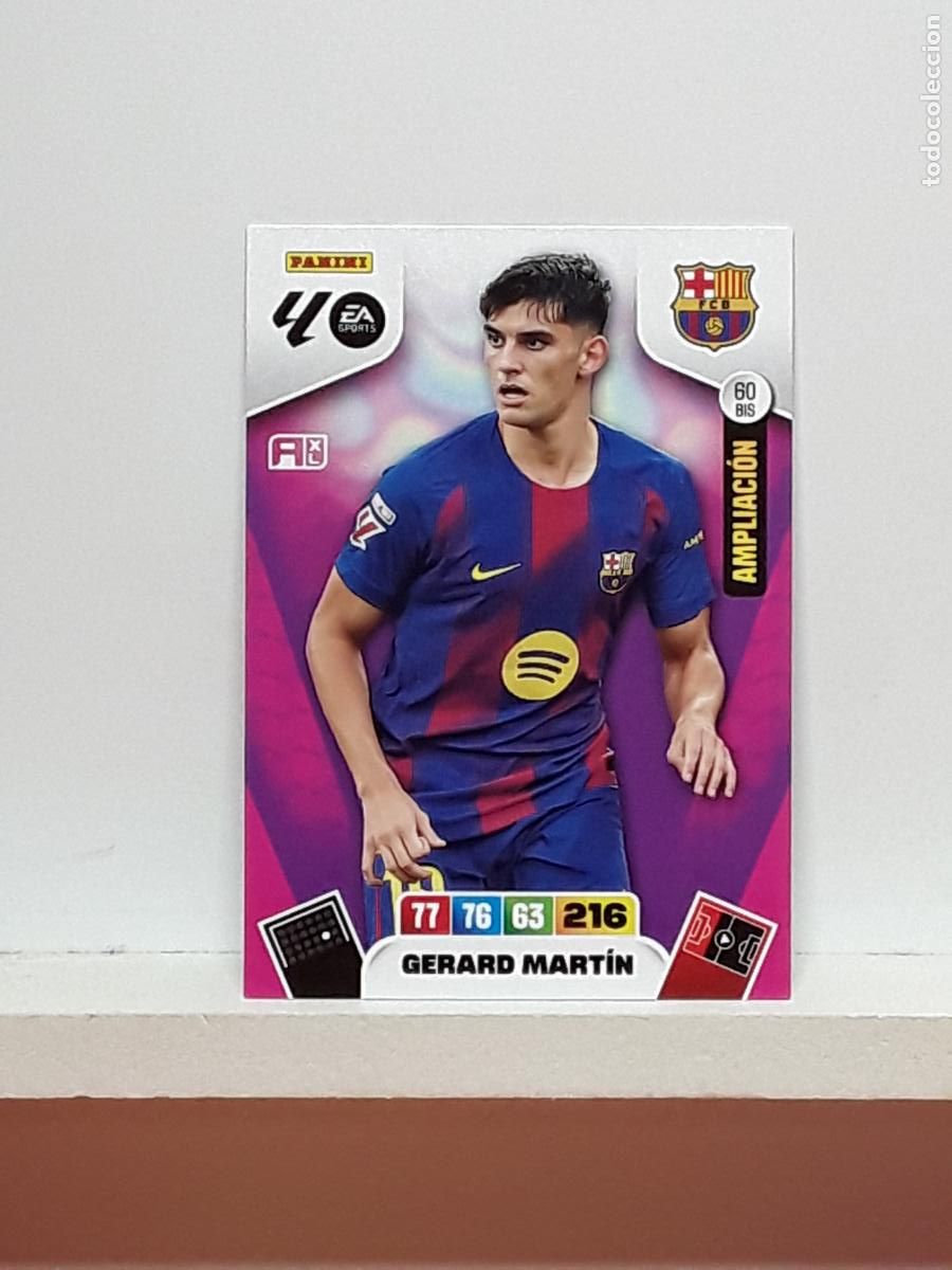 Cromos de f&uacute;tbol: ADRENALYN 2025 2026 25 26 ALBUM PANINI LIGA N 60BIS 60 BIS BARCELONA LIMITADA GERARD MARTIN