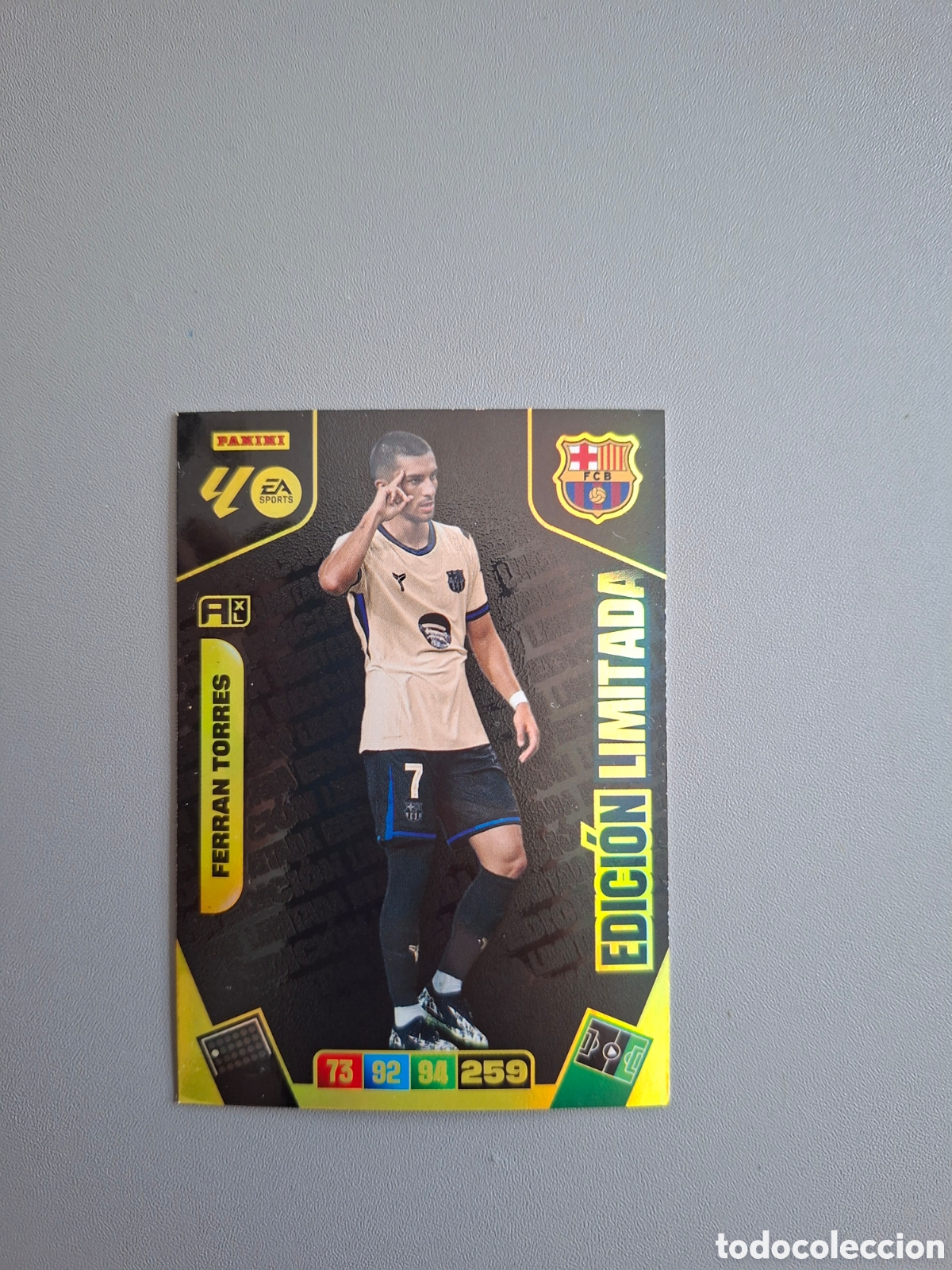 Cromos de f&uacute;tbol: Ferran Torres Edici&oacute;n Limitada Barcelona - Adrenalyn 2025 2026 25 26