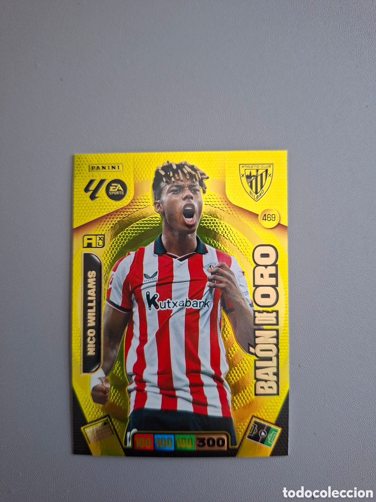 Cromos de f&uacute;tbol: Nico Williams Balon de Oro 469 Athletic Club - Adrenalyn 2025 2026 25 26