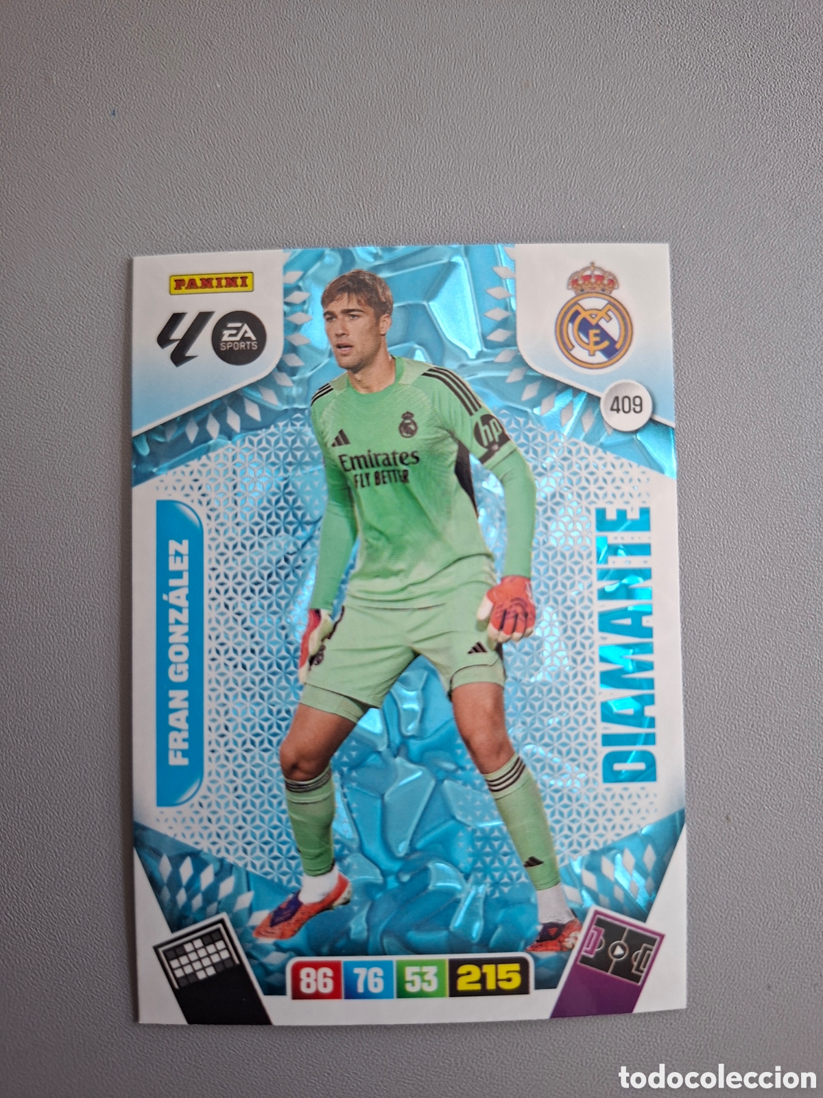 Cromos de f&uacute;tbol: Fran Gonzalez Diamante 409 Real Madrid - Adrenalyn 2025 2026 25 26