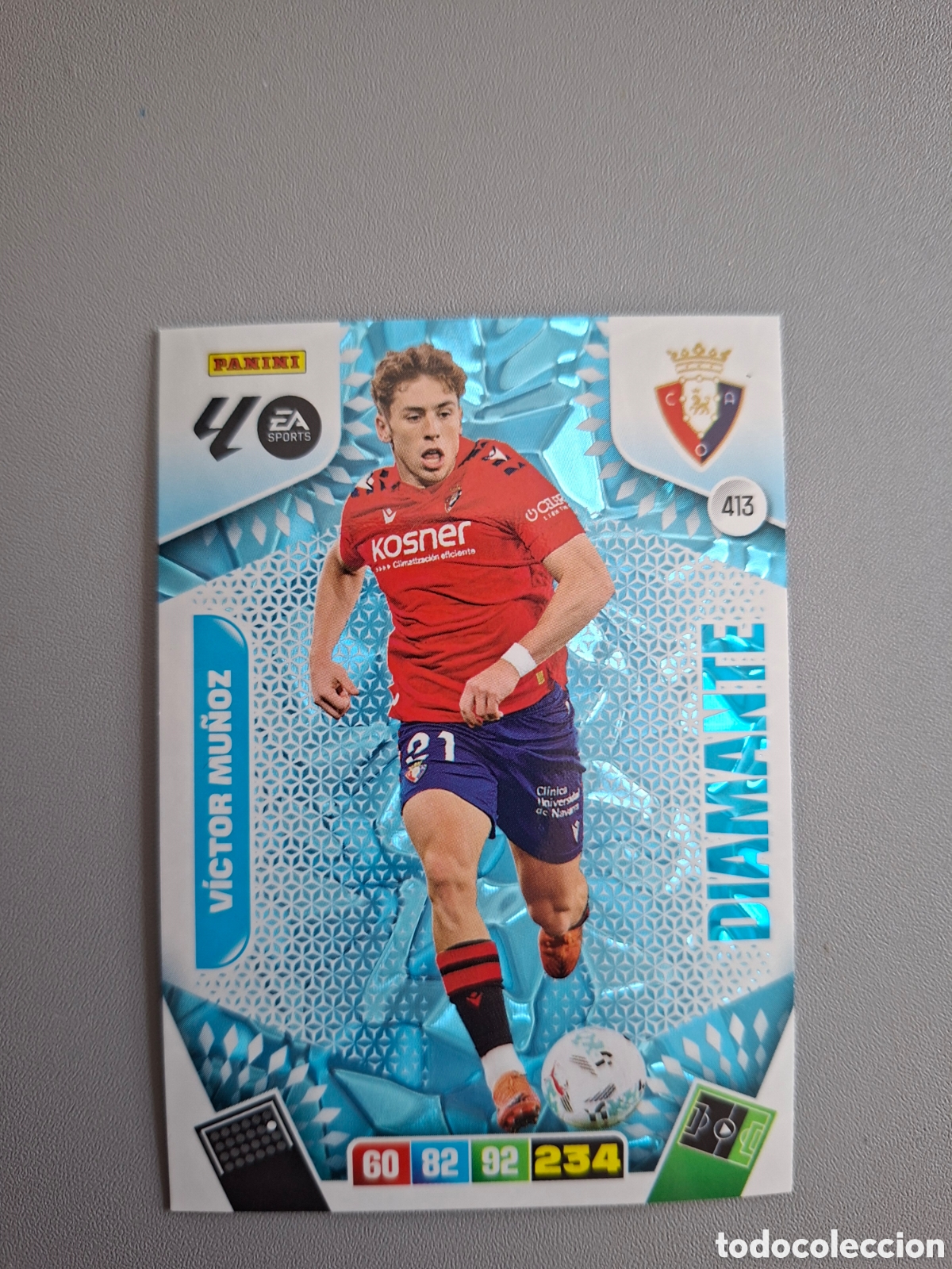 Cromos de f&uacute;tbol: Victor Mu&ntilde;oz Diamante 413 Osasuna - Adrenalyn 2025 2026 25 26