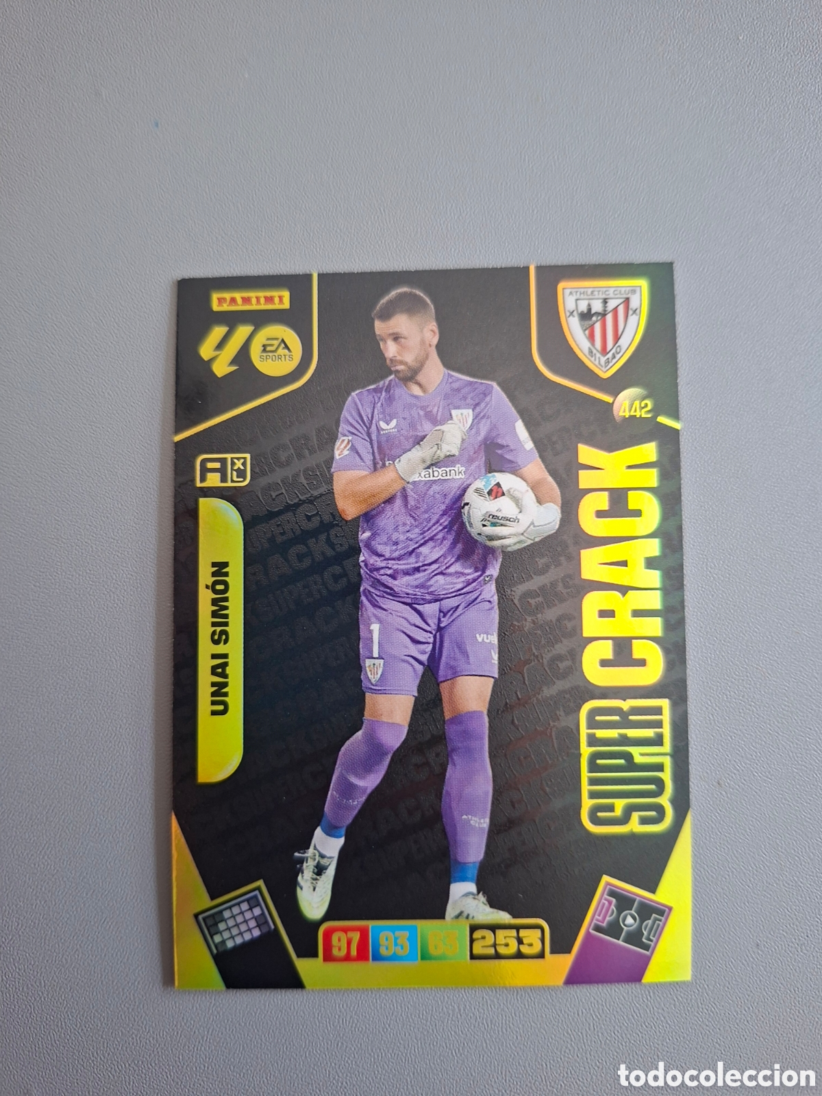 Cromos de f&uacute;tbol: Unai Simon Super Crack 442 Athletic Club - Adrenalyn 2025 2026 25 26