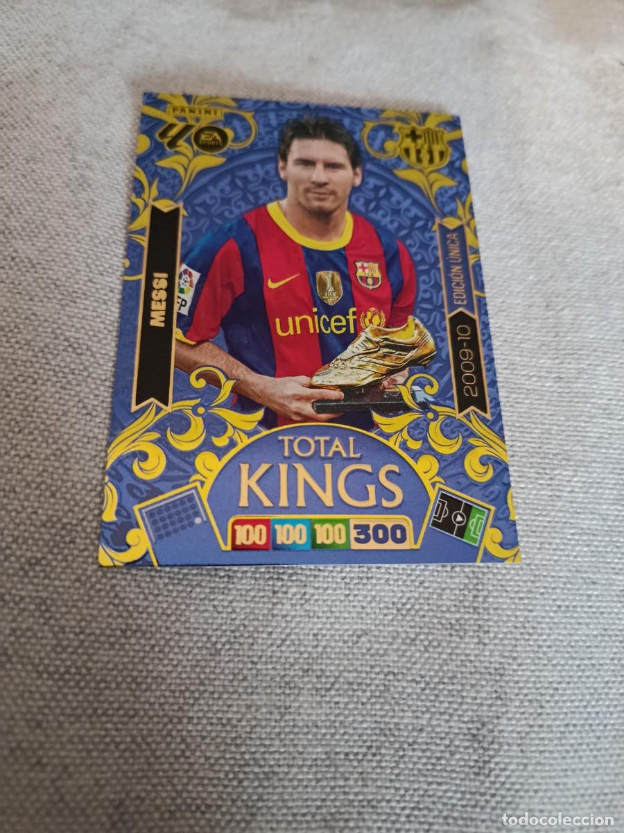 Cromos de f&uacute;tbol: Adrenalyn 25/26. Messi. Barcelona. Total Kings. 2009/10.