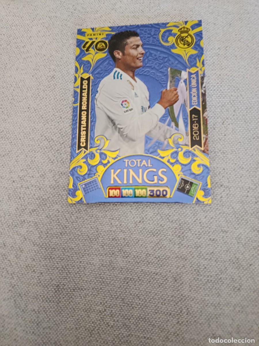 Cromos de f&uacute;tbol: Adrenalyn 25/26. Cristiano Ronaldo. Real Madrid. Total kings. 2016/17.