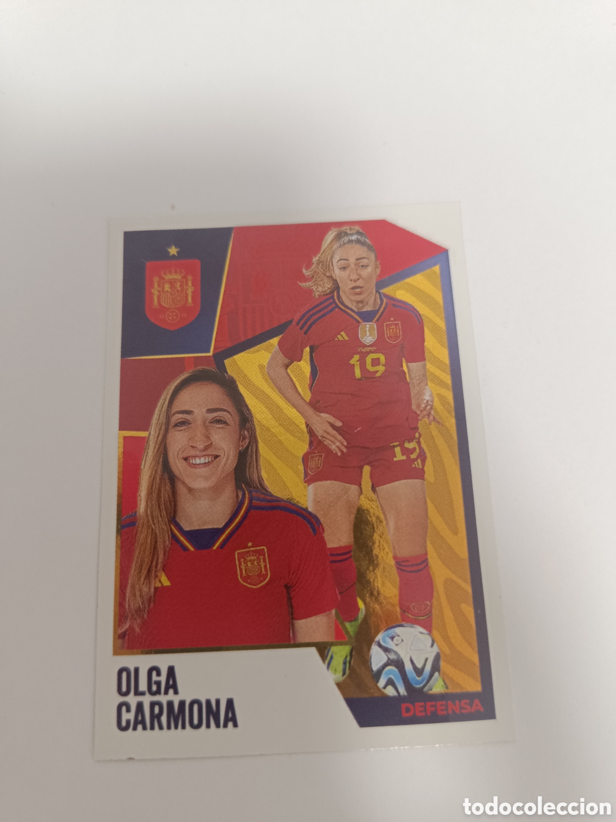 Cromos de f&uacute;tbol: Vamos selecci&oacute;n euro 2024 carrefour 49 Olga carmona