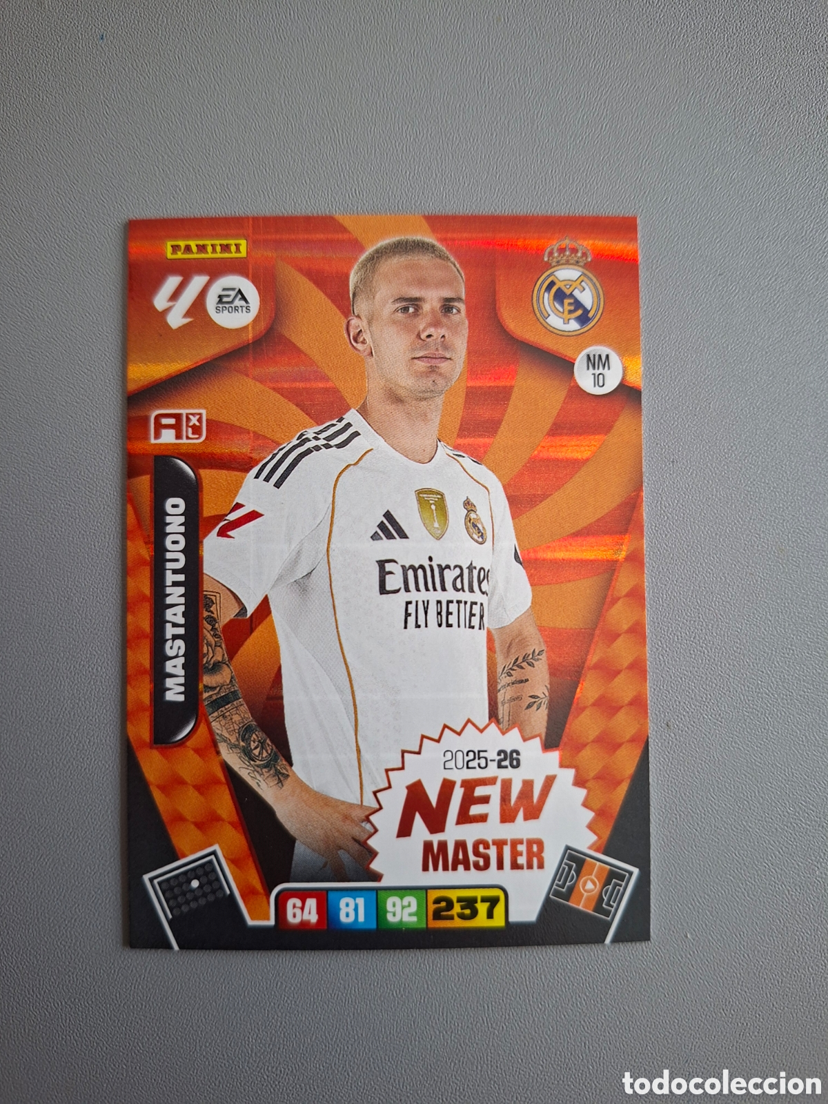 Cromos de f&uacute;tbol: Mastantuono New Master 10 Real Madrid - Adrenalyn 2025 2026 25 26