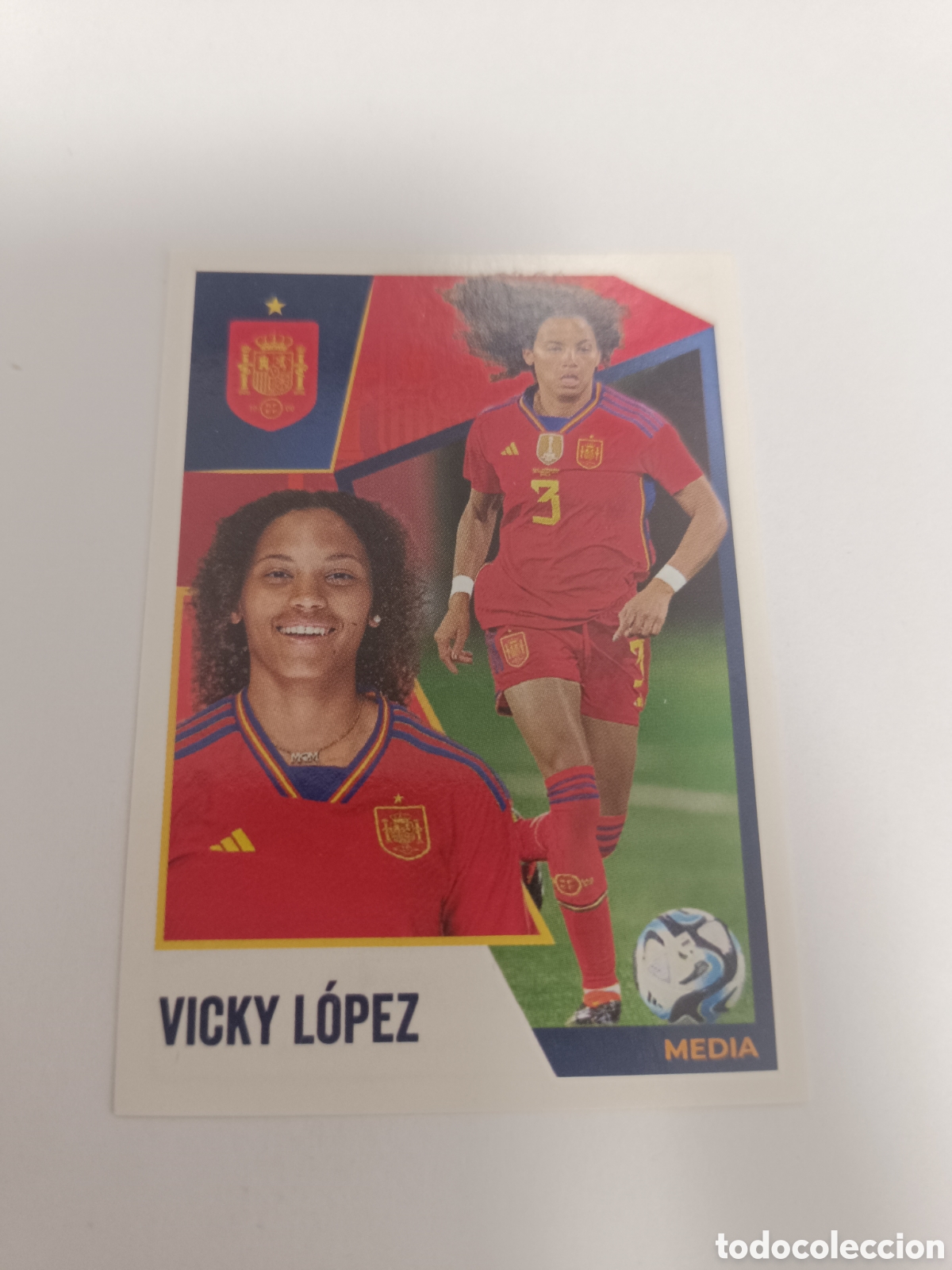 Cromos de f&uacute;tbol: Vamos selecci&oacute;n euro 2024 carrefour 57 Vicky lopez