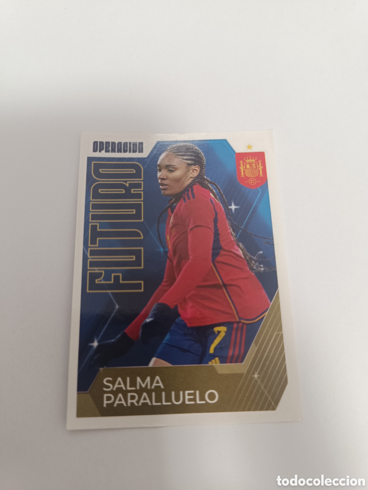 Cromos de f&uacute;tbol: Vamos selecci&oacute;n euro 2024 carrefour 71 salma paralluelo