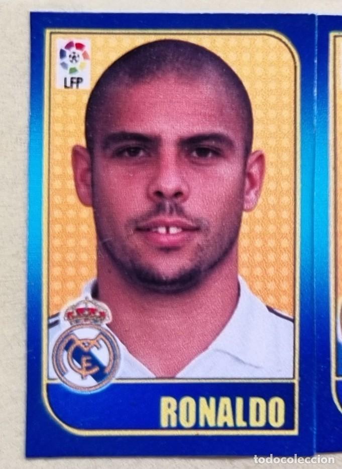 Fu&szlig;ball-Sticker: RONALDO (Real Madrid). Liga de las Estrellas 04-05 Chicles Liga 2004 2005 (Panini) SIN PEGAR