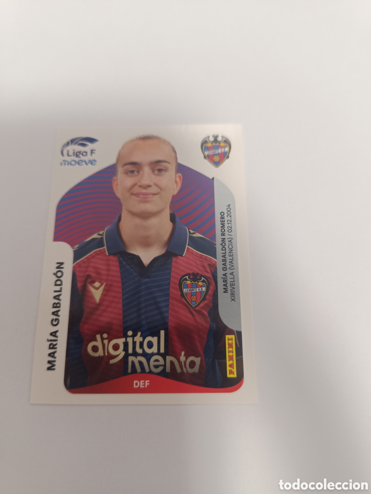 Cromos de f&uacute;tbol: Liga f moeve panini 231
