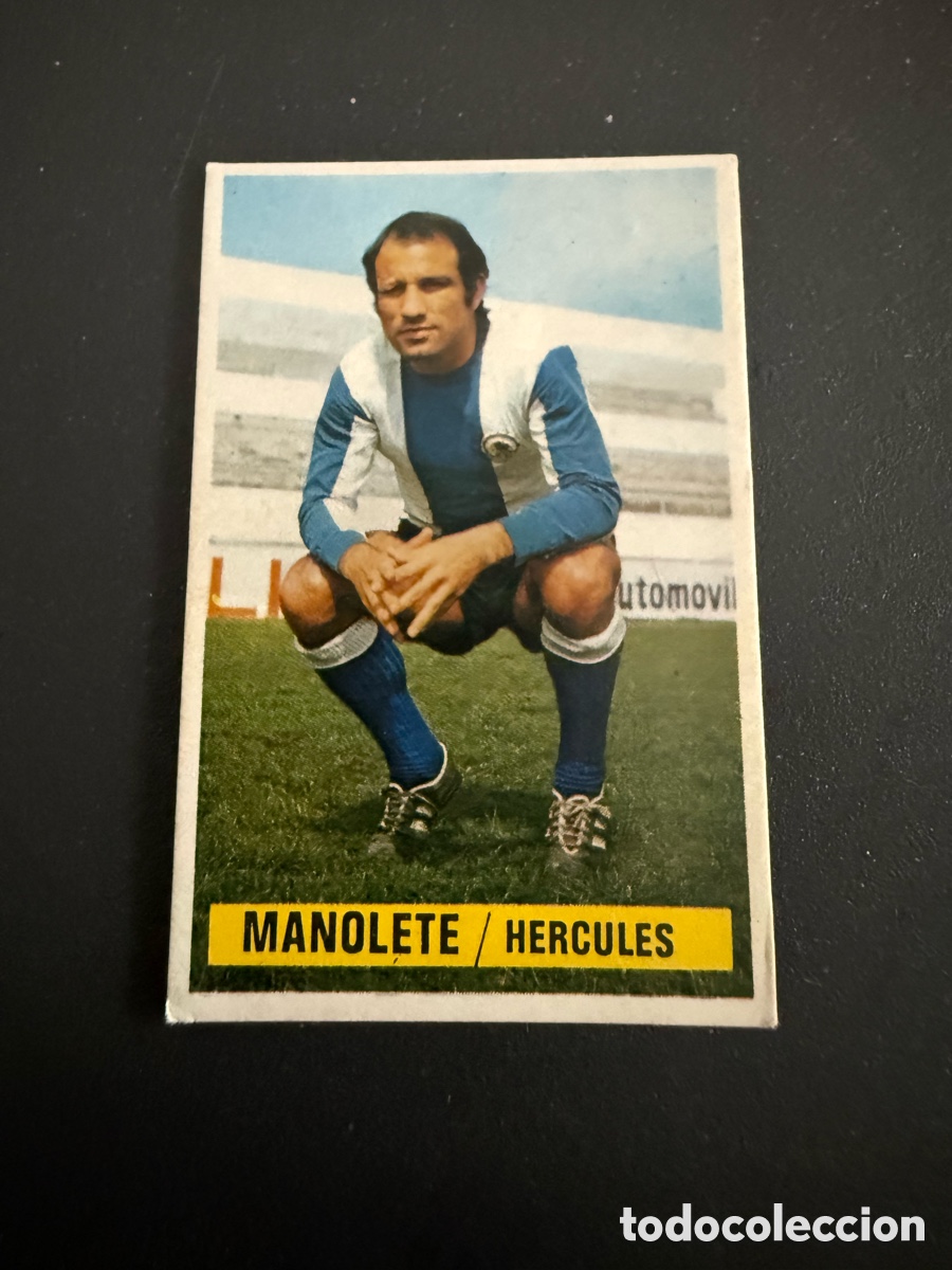 Cromos de f&uacute;tbol: ESTE. 74-75. MANOLETE. H&eacute;rcules. Nunca Pegado