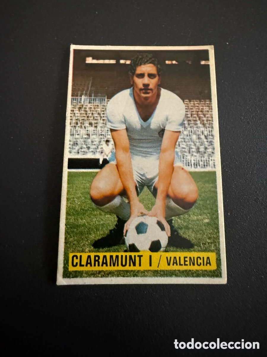 Cromos de f&uacute;tbol: ESTE 74-75. CLARAMUNT. Valencia. Nunca Pegado