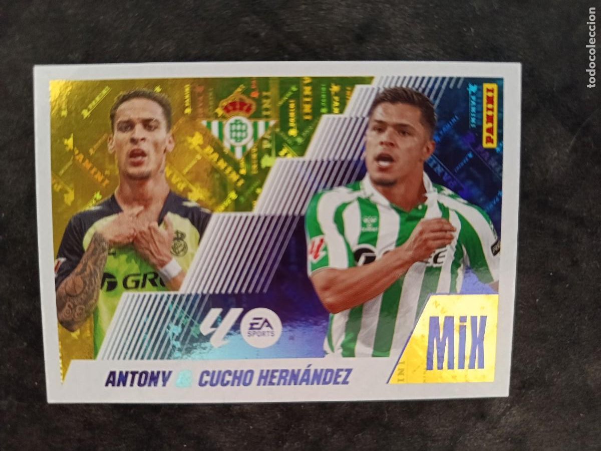 Cromos de f&uacute;tbol: LIGA ESTE 2025-26. #15 BIS. ANTONY & CUCHO HERN&Aacute;NDEZ &rdquo;MIX&rdquo;. R.BETIS