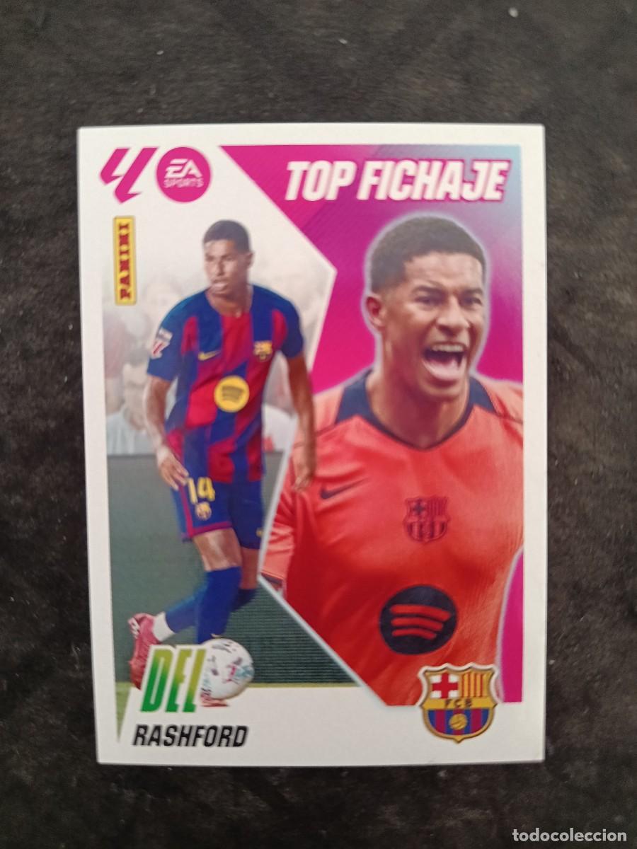 Cromos de f&uacute;tbol: LIGA ESTE 2025-26. #69. RASHFORD &rdquo;TOP FICHAJE&rdquo;. FC. BARCELONA