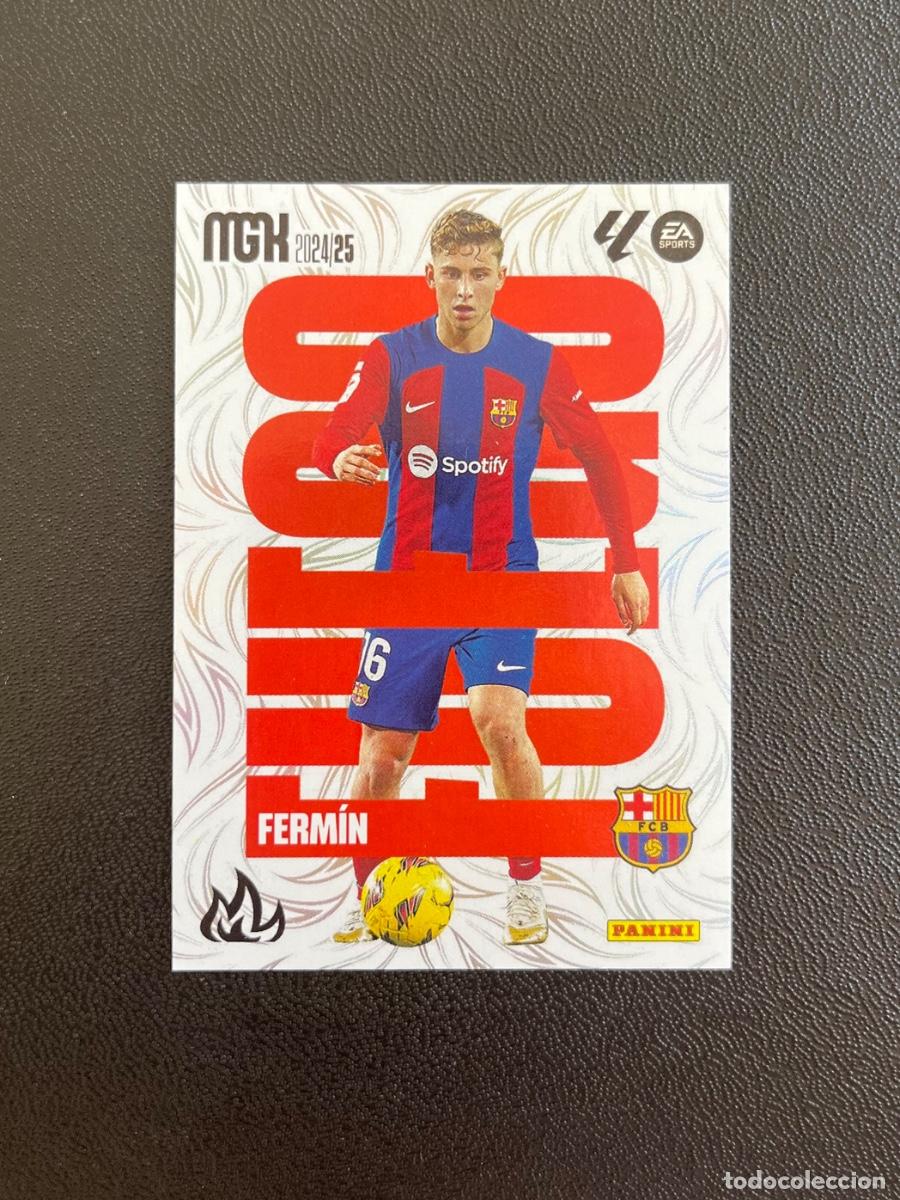 Cromos de f&uacute;tbol: 379 FERM&Iacute;N FUEGO FC BARCELONA BAR&Ccedil;A MGK MEGACRACKS 24 25 PANINI CROMO LA LIGA EA SPORTS 2024 2025