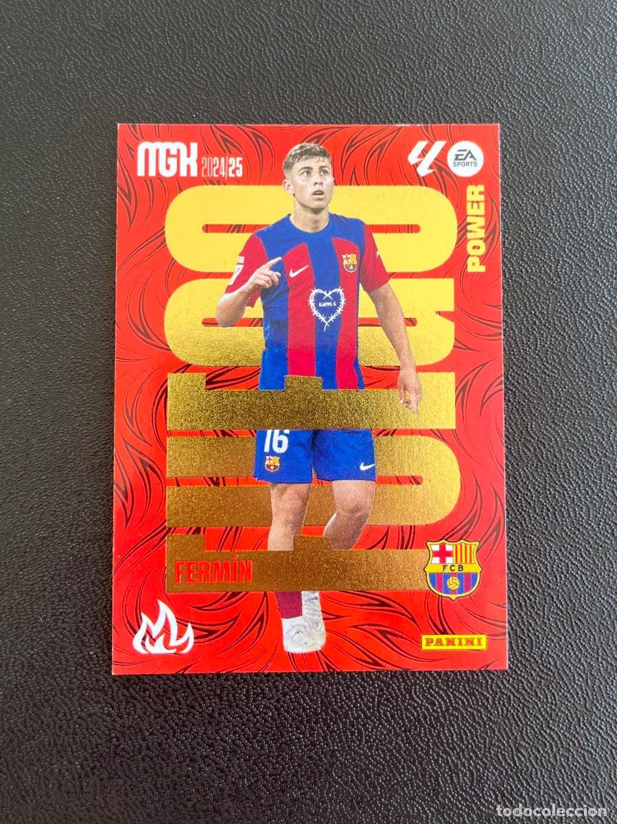 Cromos de f&uacute;tbol: P 379 FERM&Iacute;N FUEGO POWER FC BARCELONA BAR&Ccedil;A MGK MEGACRACKS 24 25 PANINI CROMO LA LIGA 2024 2025