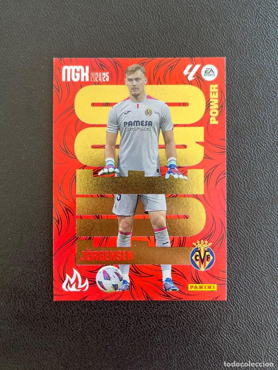 Cromos de f&uacute;tbol: P 383 J&Ouml;RGENSEN FUEGO POWER VILLARREAL CF MGK MEGACRACKS 24 25 PANINI CROMO LA LIGA 2024 2025